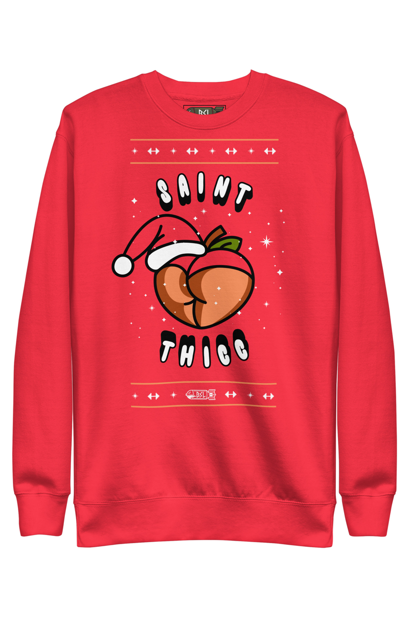 SAINT THICC X-MAS CREWNECK SWEATSHIRT