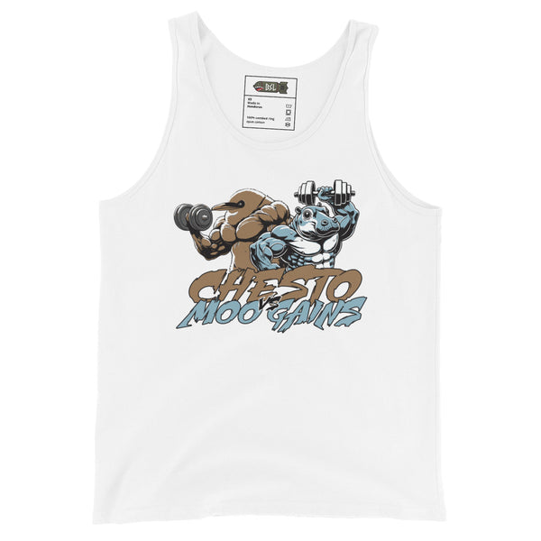 CHESTO VS MOO GAINS TANK TOP