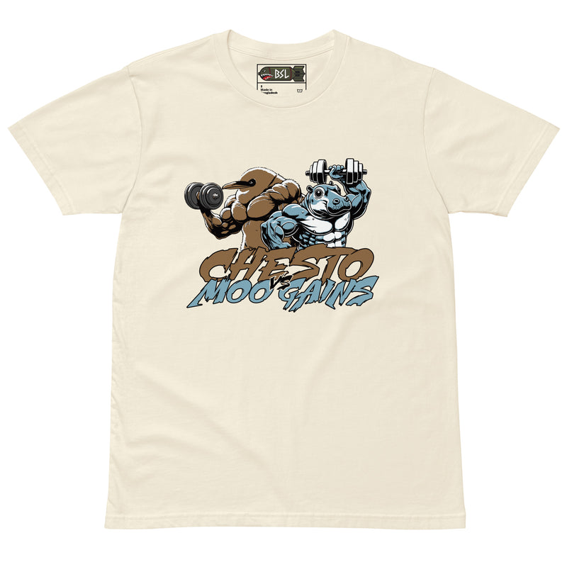 CHESTO VS MOO GAINS T-SHIRT